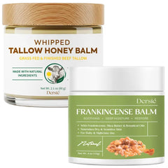 Dersie Nourishing Care Bundle: Tallow & Honey Balm for Face + Frankincense Balm