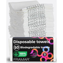 FRAMAR Biodegradable Salon Towels for Hair Stylist, Hair Towels for Women