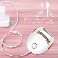 Arabest Electric Hair Removal Epilator, Portable Waterproof Painless Electric Hair Shaver, USB Rechargeable Lady Cordless Depilator, Bikini Trimmer Wet and Dry Use for Arm Bikini Leg Underarm