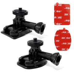 CastoWave Flexible adhesive mounting kit for Insta360 Ace Pro One X3 X2 X RS R GO 3 2 helmets, adhesive helmet mounts with clip and screw, compatible with GoPro Hero 12/11/10 Max and DJI Osmo Action