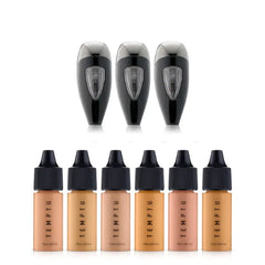 TEMPTU Perfect Canvas Hydra Lock Airbrush Foundation Starter Set – Light/Medium with Airpod Pro 3-Pack Cartridge Bundle