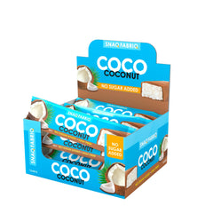Snaq Fabriq COCO Bar Coconut, High Fiber and No Sugar Added - 12x40g