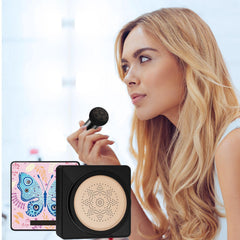 Cream Foundation,Mushroom Head Cream | Moisturizing BB Cream Foundation Long-Lasting Coverage of Blemishes with Mushroom Makeup Sponge