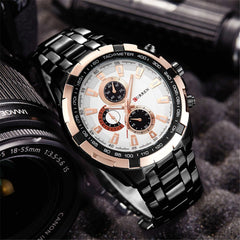 CURREN Watches Men,Sports Waterproof Stainless Steel Quartz Wrist Watch for Men and Boys, 7, Quartz Movement - Multicolor
