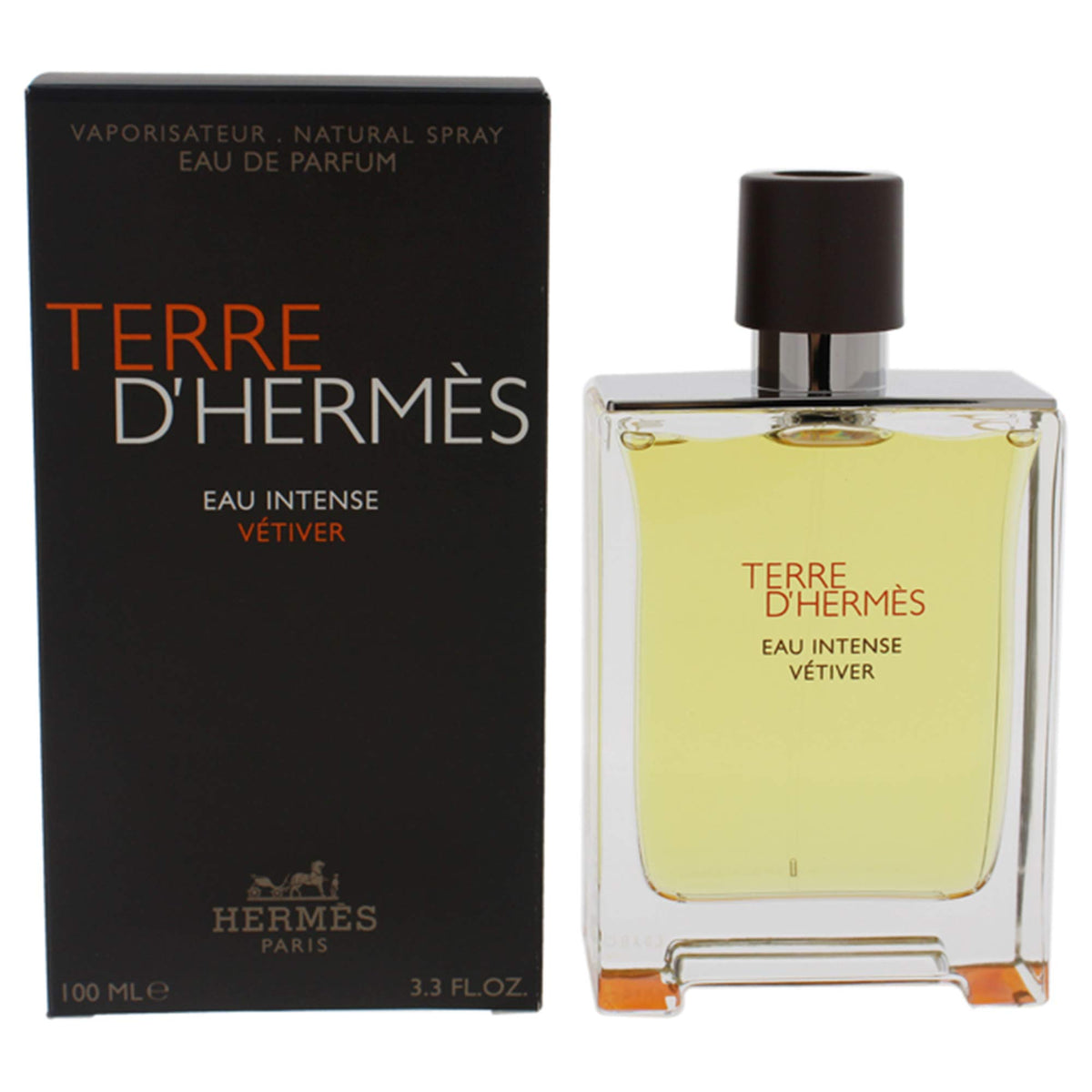 Terre D'Hermes by Hermes Eau Intense Vetiver For Men - 100 ml, Packaging May Vary