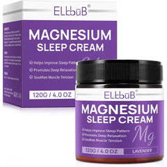 ELBBUB Magnesium Cream for Sleep - Enriched with Almond Oil, Lavender, and Vitamin E for Deep Relaxation - Natural Magnesium Lotion for Skin Nourishment and Quick Absorption - Lavender