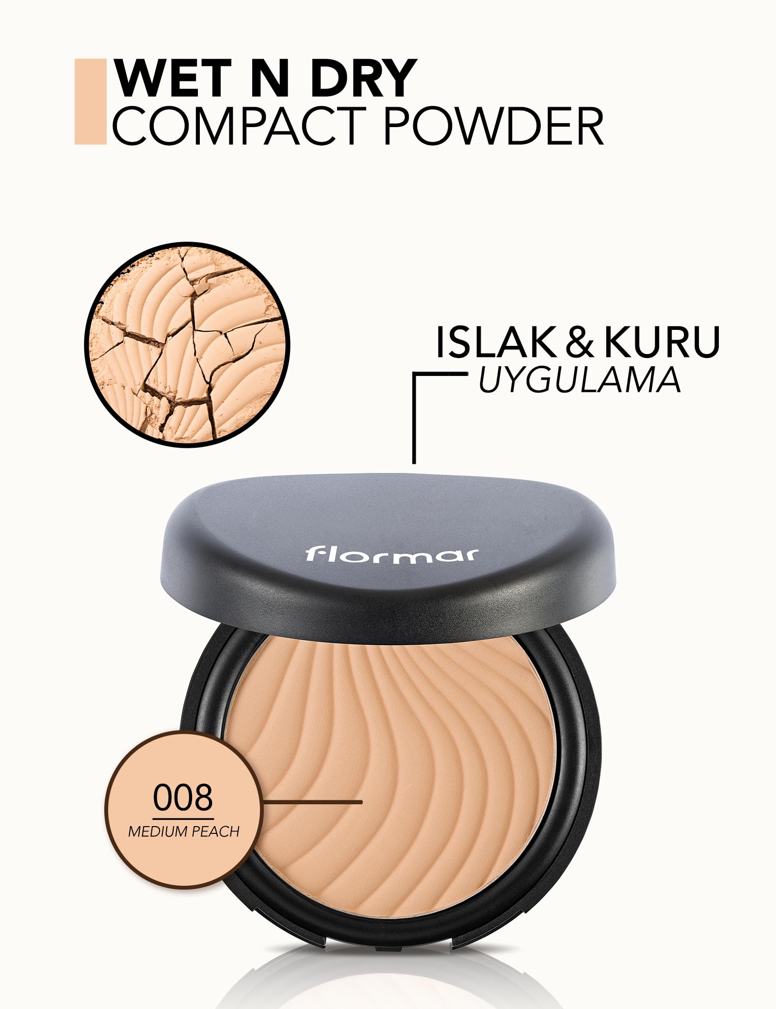 Flormar Wet And Dry Compact Face Powder, 07