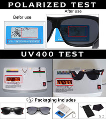 Polarized Sunglasses Mens Womens Cool Fishing Driving Hiking Ultralight Retro Wrap Around Travel sun glasses UV Protection
