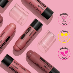 Wet n Wild Mega Glo Makeup Stick, Buildable Color, Versatile Use, Cruelty-Free & Vegan - Dusty Pink