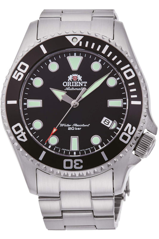 Orient RA-AC0K01B10B Icon Analog Automatic Sports Watch for Men, 43.5 mm Case Size, Silver/Black