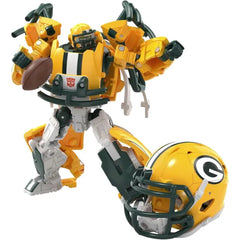 Transformers NFL Dallas Cowboys, Green Bay Packers, Kansas City Chiefs and Pittsburgh Steelers Action Figure Changes from Robot to Helmet, Football Toys for kids