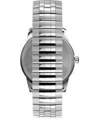Timex Men's Easy Reader Watch - Silver-Tone/Silver-Tone/Blue