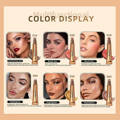 KANZA- 5 Pcs Multifunctional Makeup Pen Set (15g*5)| Liquid Face Concealer Pen | Waterproof Body Face Contouring Makeup | Matte Finish Liquid Contour Stick with Soft Cushion Applicator For Women