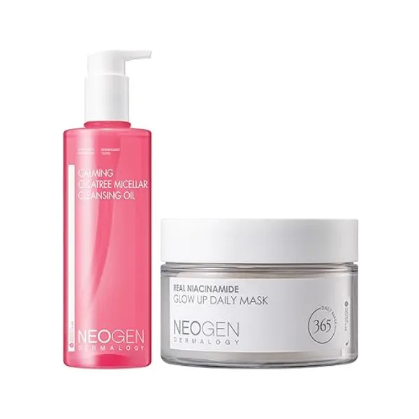 NEOGEN DERMALOGY Calming Cica Tree Micellar Cleansing Oil & Glow Up Daily Mask