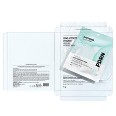 VT COSMETICS PDRN Hydrogel Mask(33gx4ea) | Intensive Nourishing, Rejuvenating Face Mask, Skin Repair & Elasticity Boost, Overnight Melting Mask, Improves Radiant, Korean Facial Mask