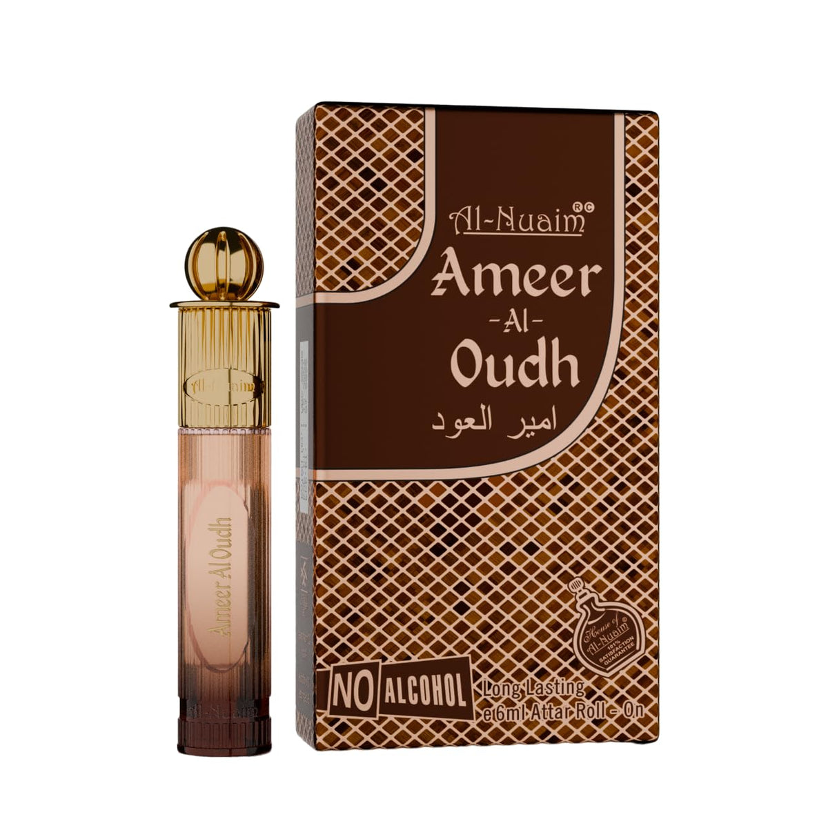 Al-Nuaim Gold Series Ameer Al Oudh Attar Roll On for Men & Women - 6ml