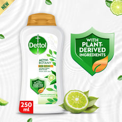 Dettol Activ-Botany Antibacterial Showergel & Bodywash, Green Tea & Bergamot Fragrance, with Plant-Derived Ingredients for Effective Germ Defence & Personal Hygiene, 250ml + 500ml