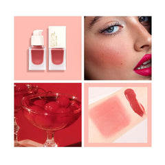 DEROL Blush Silky Cream Liquid For Cheeks Face Palette Bronzer Highlighter Shape Contour Stick Moisturizing And Breathable Matte Finish Long-wearing Waterproof Women (Love Me 06#), Pack Of 1, 1 g