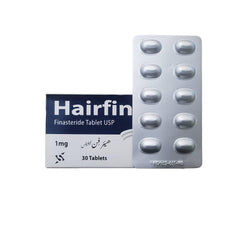 Finasteride DHT Blocker - Hairfin Hair Growth Supplements Clinically Tested Hair Treatment for hair loss and Thin hair (30 Tablets x 1mg) (8)