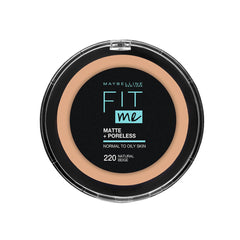 Maybelline New York Fit Me Matte and Poreless Powder, 220 Natural Beige, 12 gm