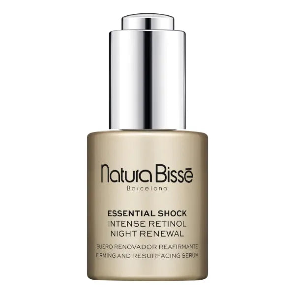 Natura Bissé Essential Shock Intense Retinol Night Renewal Serum, Firming & Resurfacing Serum, Hydrates, Firms & Rejuvenates, For All Skin Types - 1 Oz