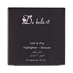 De Bela 18 Wet & Dry Highlighter and Bronzer - 1.36 oz, 03