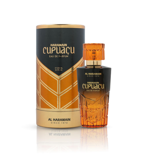 Al Haramain Cupuacu Eau de Parfum 100ml – Long Lasting Arabic Fragrances Luxury Warm Gourmand Unisex Perfume with Vanilla, Praline, Cinnamon, Amber & Tonka Bean Notes