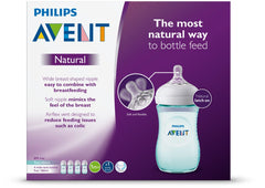 Philips Avent Natural Baby Bottle 4 Count blue 075020068385