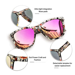 KANASTAL Polarized Sunglasses for Women, Classic Square Mens Sun Glasses, Lightweight Shades for Womens Outdoor 100% UV400 Protection Driving Fishing Golf Outdoor Activities