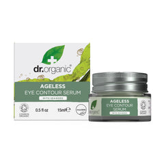 Dr Organic Ageless Eye Contour Serum with Organic Seaweed, Moisturising, Fine Lines, Wrinkles, Natural, Vegan, Cruelty-Free, Paraben & SLS-Free, Recycle &Recyclable, Certified Organic, 15ml