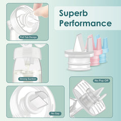 Maymom 2nd Generation Pump Valves for Spectra S1, S2 and 9 Pumps and Philips Avent Comfort Electric Breast Pump; (4 pc)