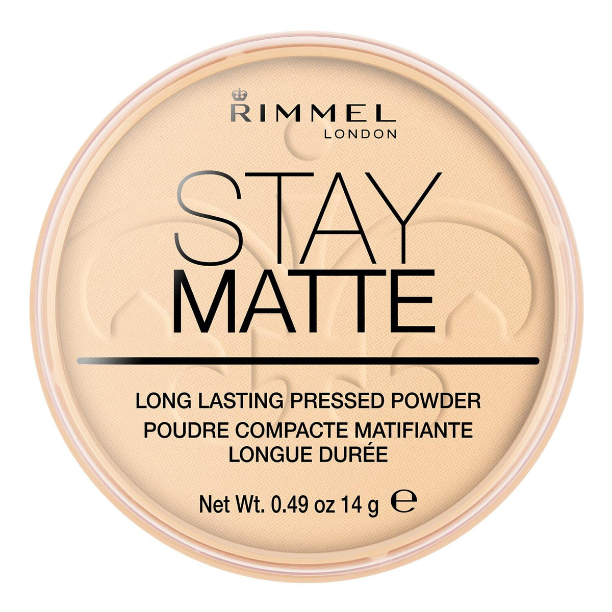 Rimmel London Stay Matte Pressed Powder, 01 Translucent, 14g