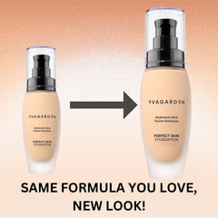 EVAGARDEN Perfect Skin Foundation - Soft Texture Ensures Excellent Coverage and Natural Finish - Visibly Reduces Signs of Aging - Smooth and Moisturizes Your Epidermis - 232 Ivory Cream - 1.01 oz