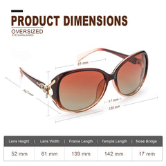 FIMILU Sunglasses for Women Trendy Polarized Sunglasses Oversized Big Sun Glasses Ladies Shades UV Protection