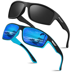 Orrstarry Polarised Sunglasses Mens 2 Pack Sports Sunglasses for Men Women Fishing Running Cycling with UV Protection 3046