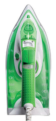 KENWOOD Steam Iron 2600W with Ceramic Soleplate, Anti-Drip, Anti-Calc, Self Clean, Continuous Steam, Burst, Spray Function STP70.000WG White/Green