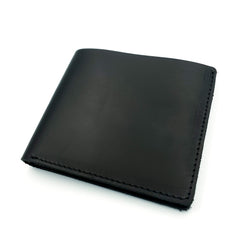 SHERWOOD HANDCRAFTED Men’s Leather Wallet Handmade Genuine Leather Men’s Wallet (Black)