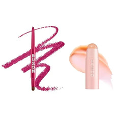 Buxom Power Line Plumping Lip Liner in Recharged Ruby + Power Full Plumping Lip Balm in Big O