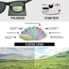 KANASTAL Polarized Sunglasses Men, Fashion Square Sun Glasses Women, Classic Shades for Womens, Driving Fishing Outdoor 100% UV400 Protection