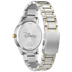 Citizen Men's Eco-Drive Disney Sorcerer’s Apprentice Mickey Two Tone Stainless Steel Watch, 3 Hand (Model: FE7064-71W), Two-Tone