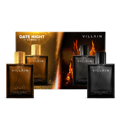 Villain Date Night Combo, Classic & Oud EDP for Men, Gift for Men, Luxury Perfume for Men - 100ml*2 (200ml)