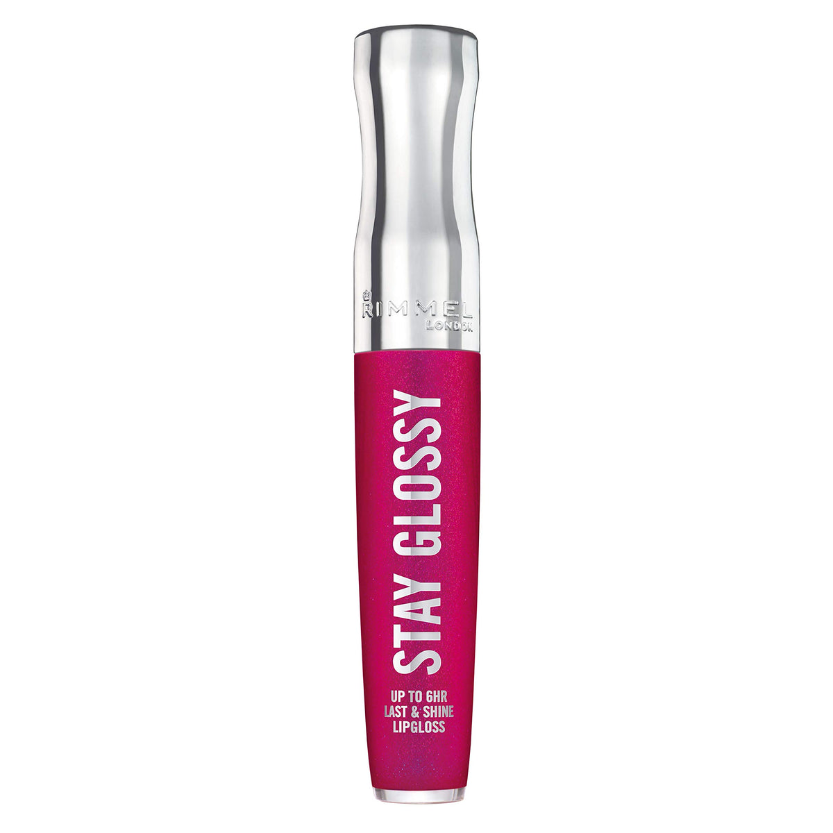 Rimmel Stay Glossy Lip Gloss - Non-Sticky and Lightweight Formula for Lip Color and Shine - 345 Pop Fizz Pink, 18oz