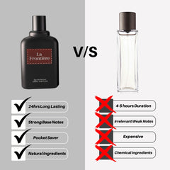 Atlantic La Frontière Perfume For Men - Long Lasting Eau De Parfum 100ML - Dark & Bold Premium Men's Perfume