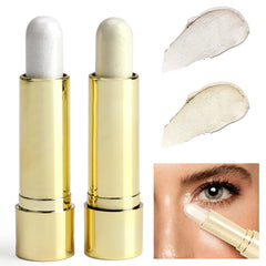 KASTWAVE 2 Pack Highlighter and Contour Sticks, Illuminating Cream Foundation Pen with Bronzer and Facial Glow, Long-Lasting Waterproof Makeup for Face Brightening and Defining, Highlighting Tool
