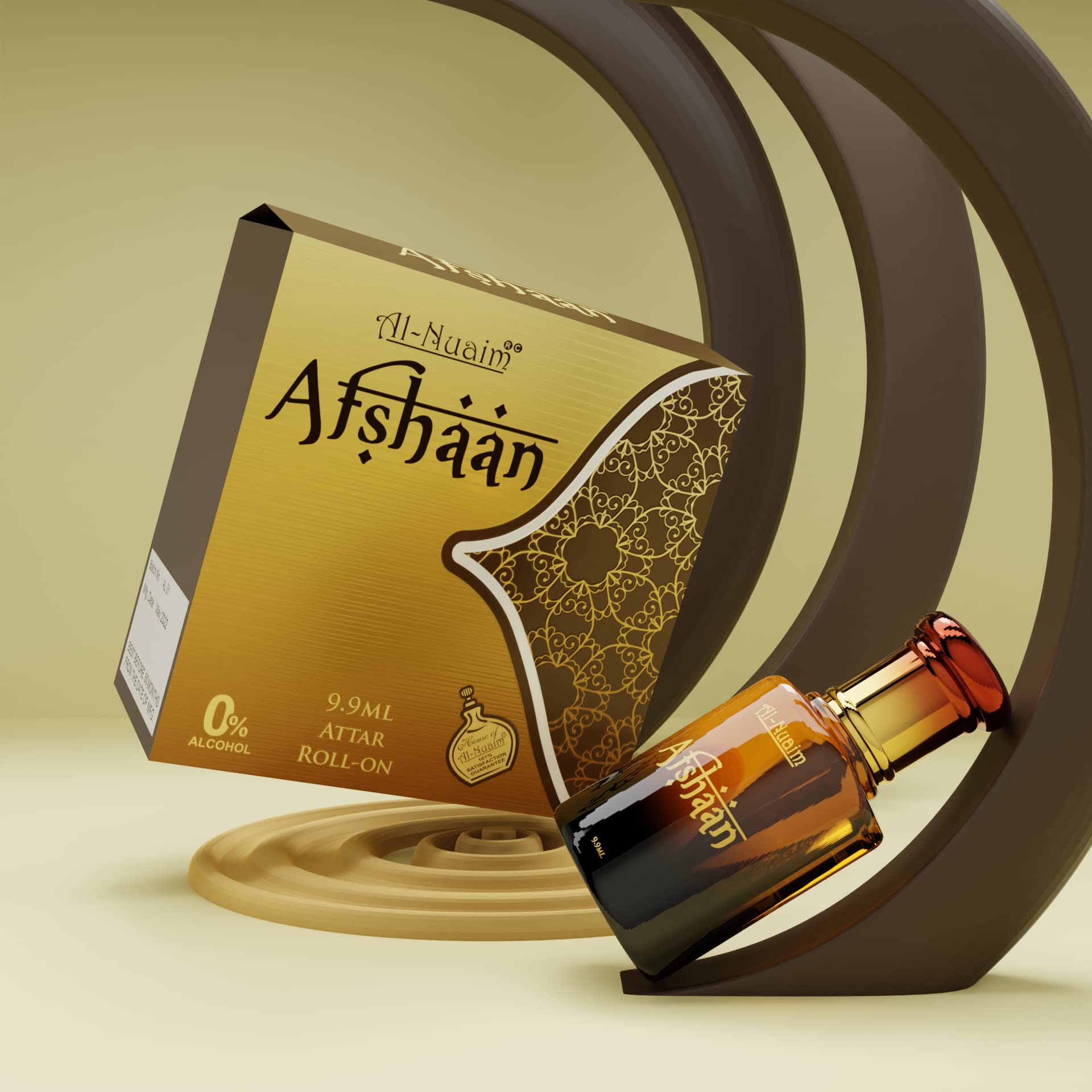 Al-Nuaim Ameer Series |Afshan |Alcohol Free |Attar Roll On |Luxury Scent with Long Lasting Fragrance For Men & Women |9.9ml