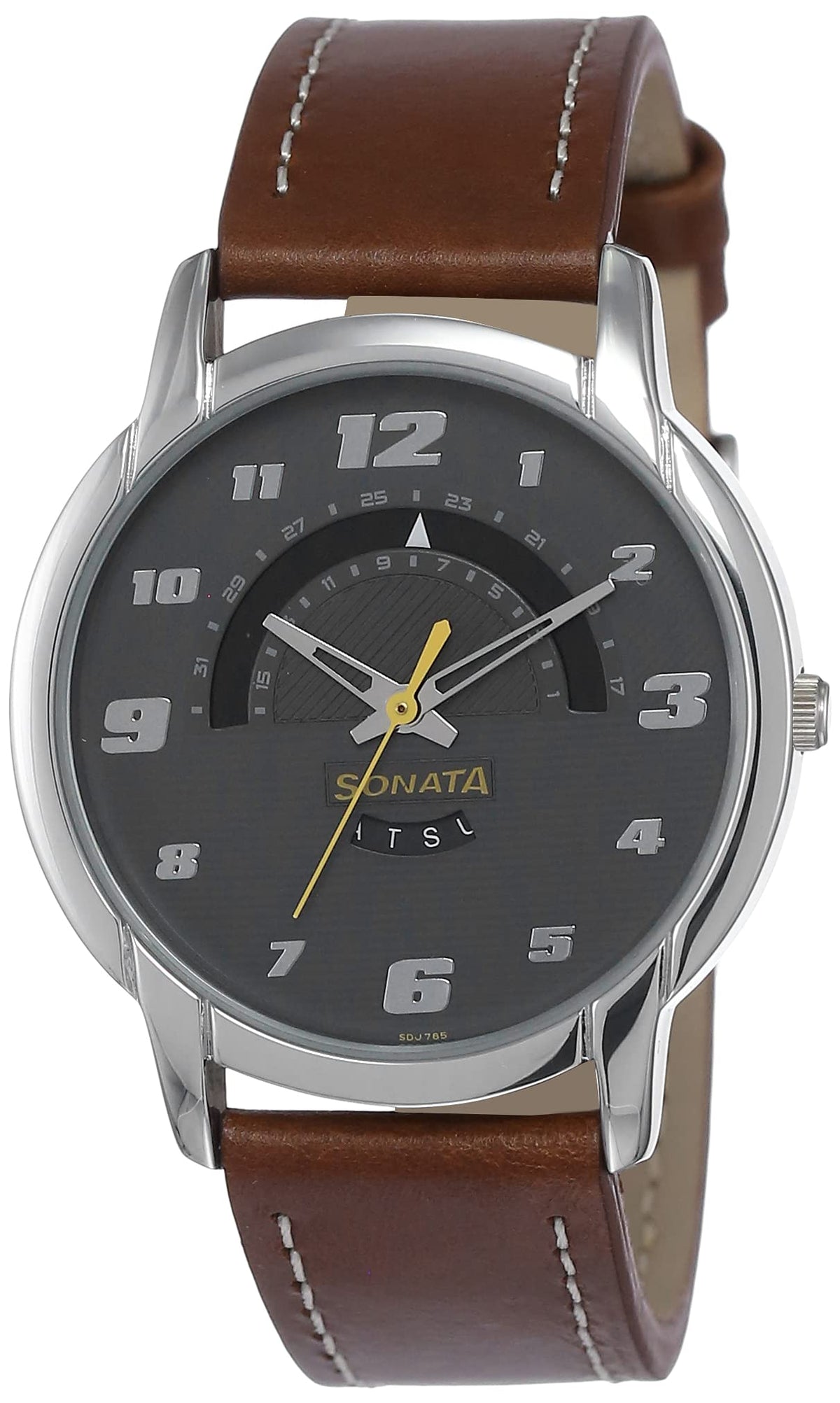 Sonata RPM Analog Grey Dial Men's Watch-NN77031SL03/NP77031SL03