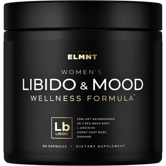 TERRA ELMNT High Potency Libido Support for Women w. 30x Strength Red Maca Root