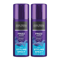 John Frieda Frizz-Ease Dream Curls Daily Styling Spray, 6.7 Fluid Ounce (Pack Of 2)