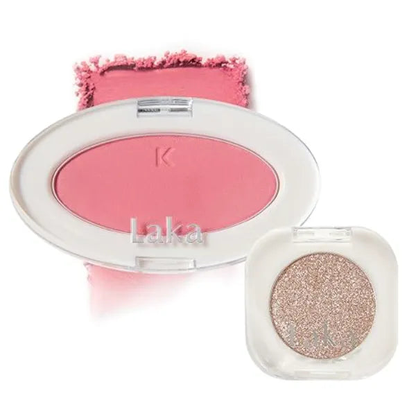 Laka Cheek & Eye Duo Love Silk Blush #701 Harico & Mono Eyeshadow #921 Allure