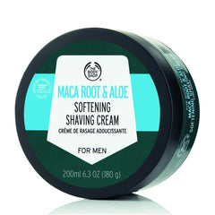 The Body Shop Maca Root and Aloe Softening Shaving Cream for Men, Paraben Free - 200ml